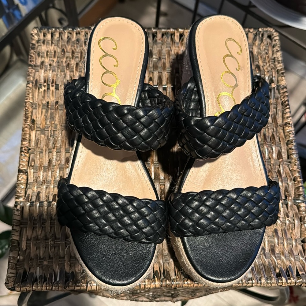 CCOCCI women’s slip on espadrille wedge size 8